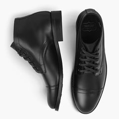 Cadet Cap-Toe Boot — Black
