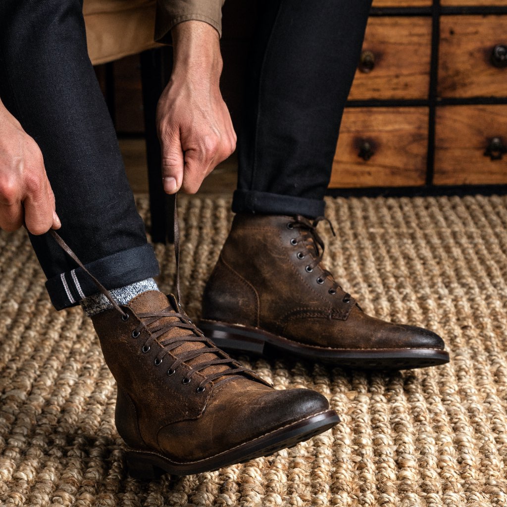 President Boot — Mocha Suede