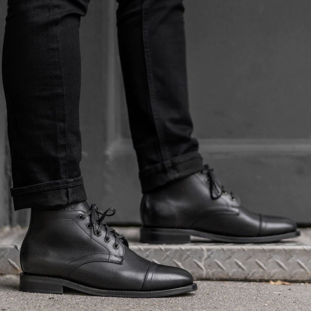 Cadet Cap-Toe Boot — Black