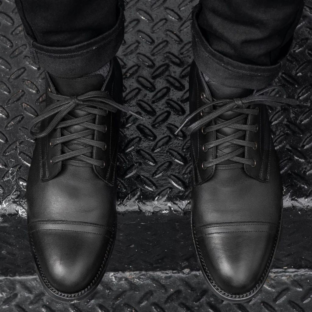Cadet Cap-Toe Boot — Black